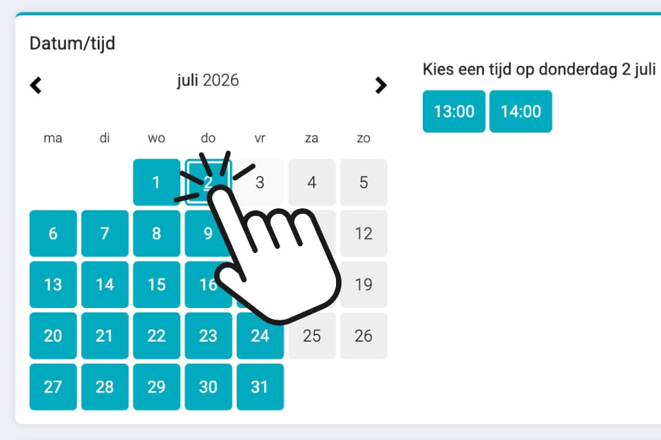 Online planner van AKI Acupunctuur in Den Haag